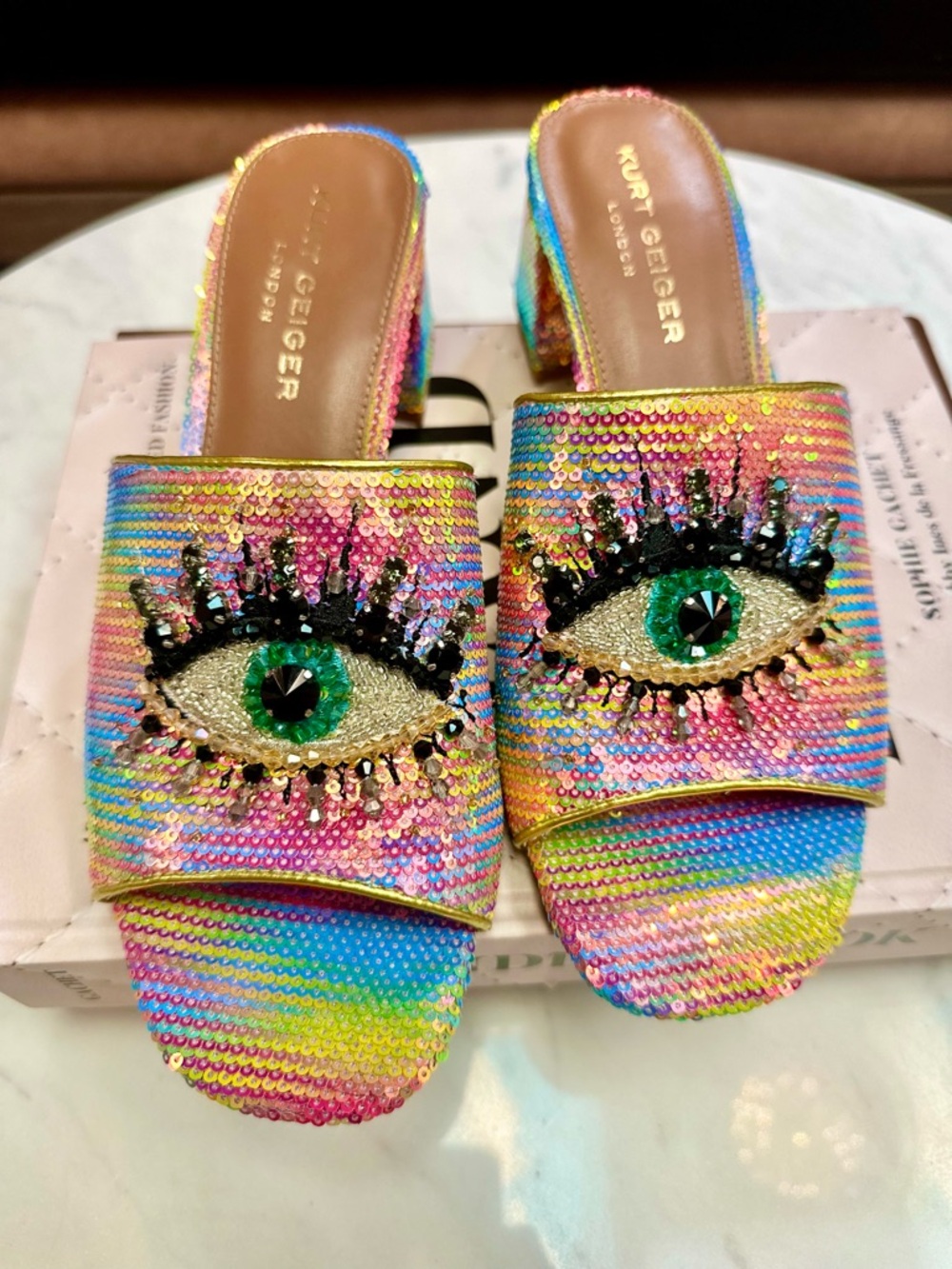 Kurt Geiger evil eye shoes